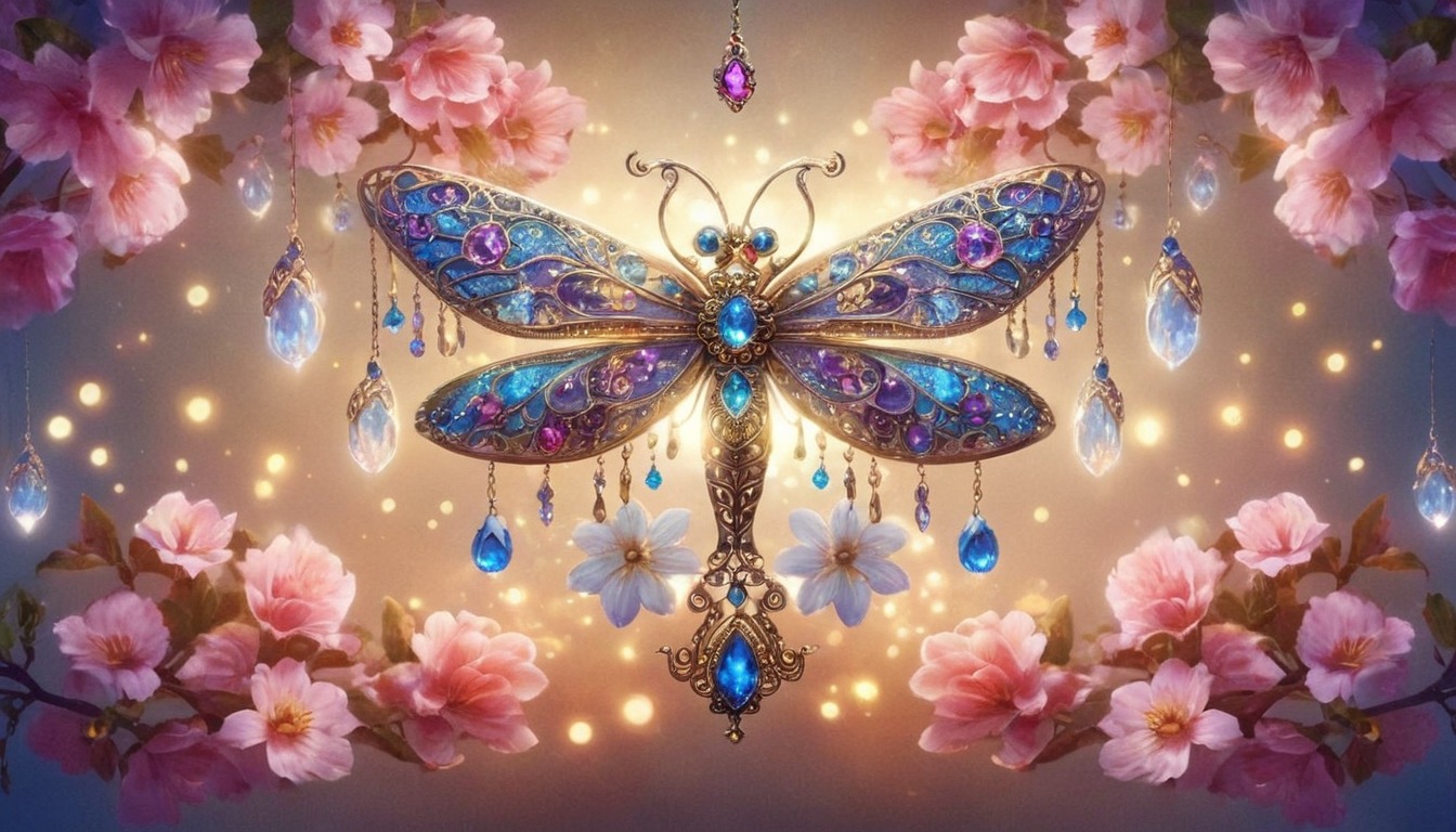 digitalart, fantasyart, butterflies, digitalpainting, wallpaper, decoration, dragonfly, forsale