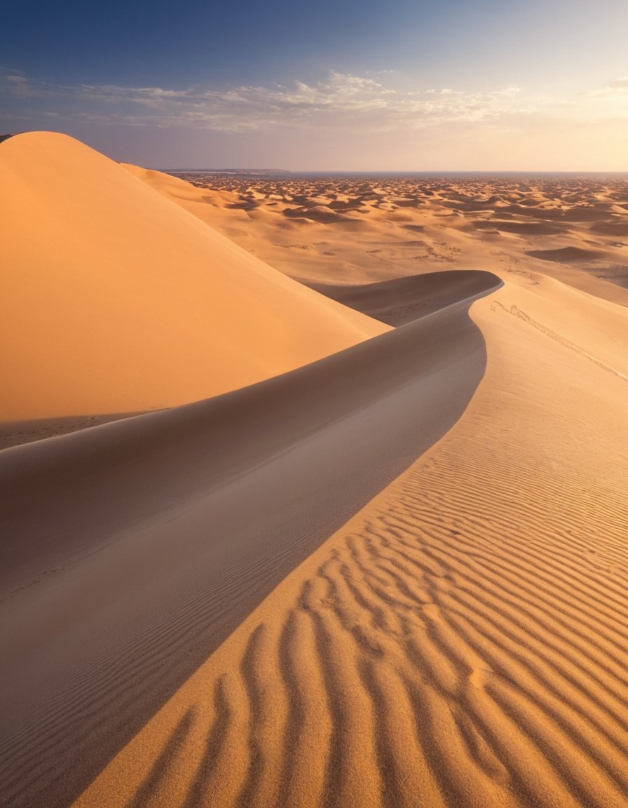 nature, sand dune, landscape, desert, beauty