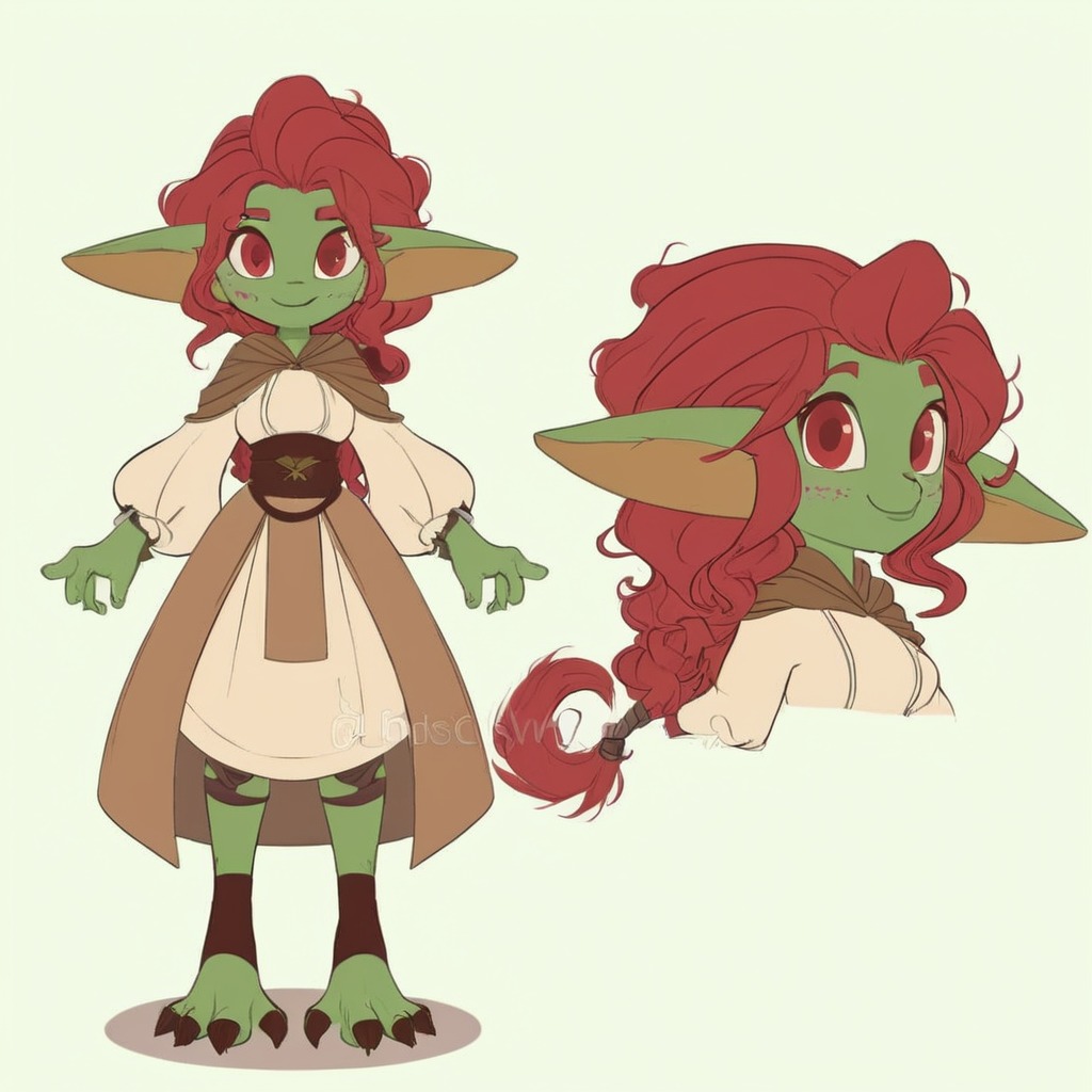 characterdesign, adoptable, originalcharacter, fantasycharacter, dnd, characterconcept, adopt, anime, auction, bid, bidding, clothing, cute, goblin, medieval, princess, style