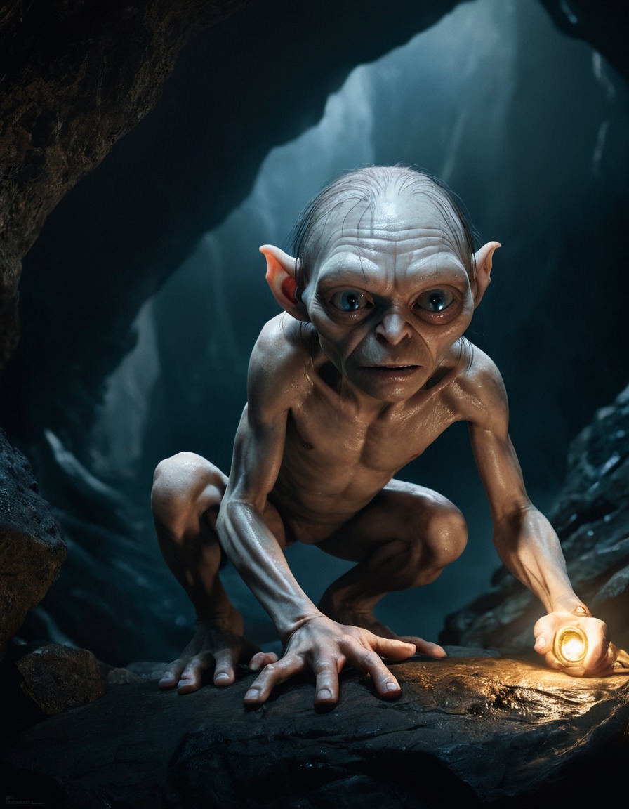 fantasy, gollum, underground, mysterious, precious, john tolkien, tolkien