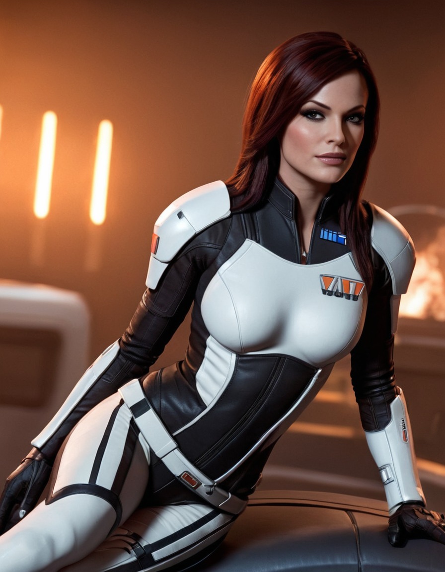 miranda lawson, mass effect, action, combat, biotic powers, video game character, sci-fi