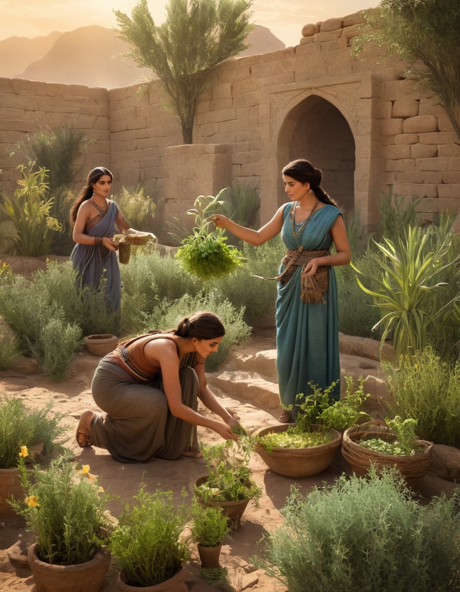 ancient mesopotamia, women, herbal medicine, ancient history, herbalism, cultural practices, medicinal plants