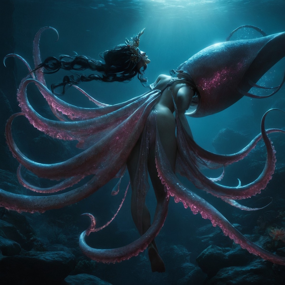 octopus, conceptart, creature, sea, fantasyart, scifi, monster, squid