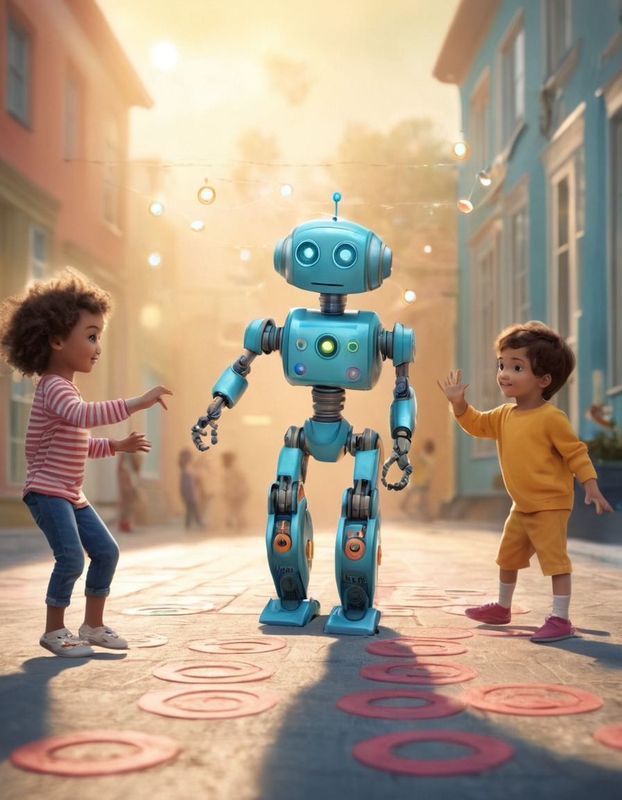 robot, children, playtime, interactive, technology, education, fun