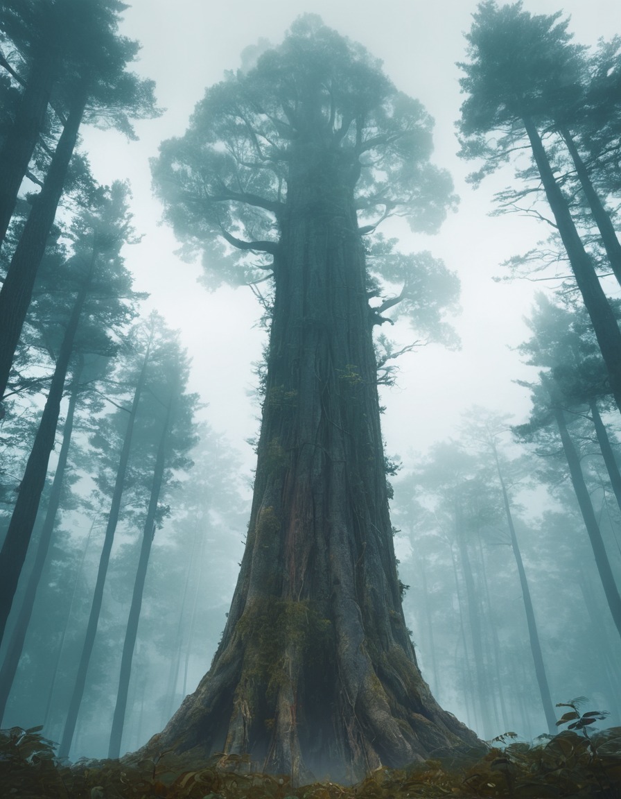 nature, mist, forest, tree, solitude