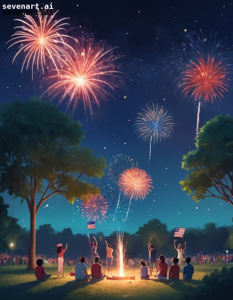 celebration, diversity, fourth of july, fireworks, park, usa