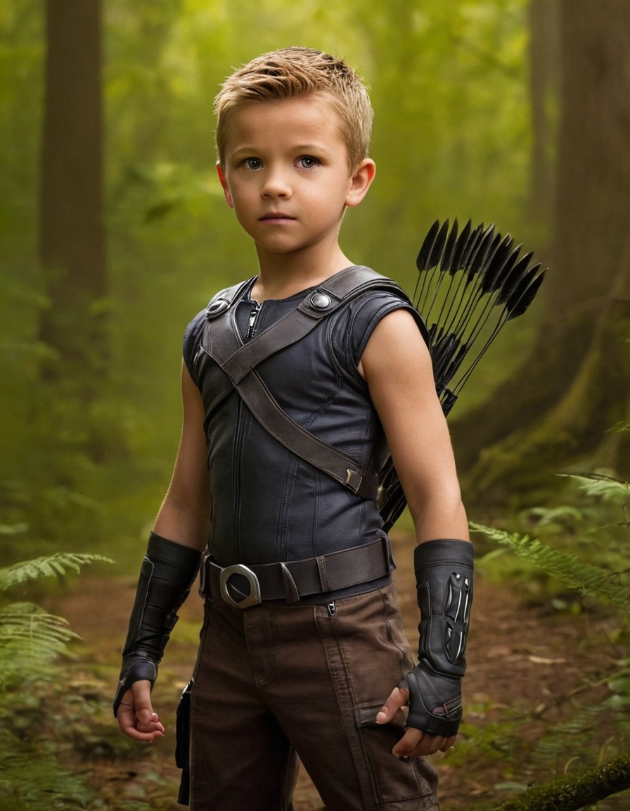 hawkeye, clint barton, marvel, superhero, avengers, childhood, adventure