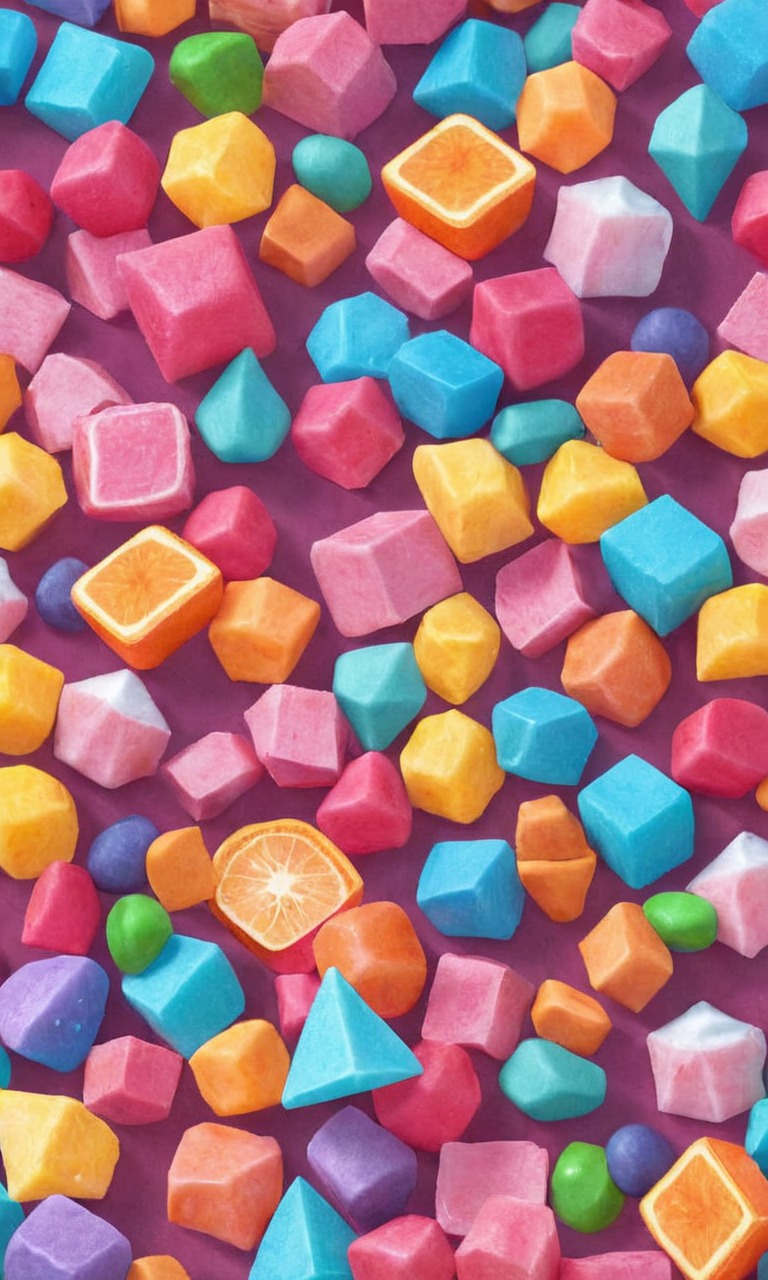 wallpaper, candy, pixelated, sweets