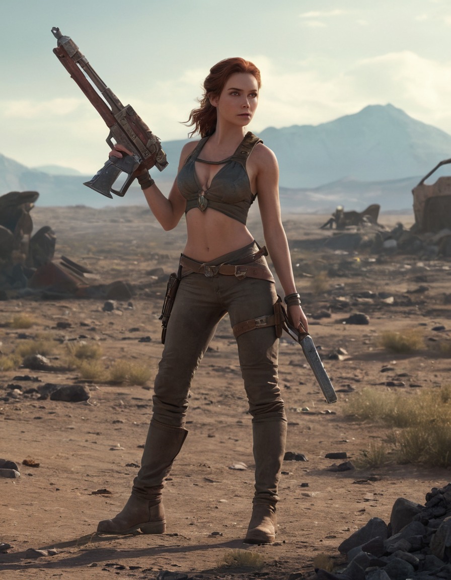 cait, handmade weapon, wasteland, survival, post-apocalyptic, fantasy, fallout, games, tv shows