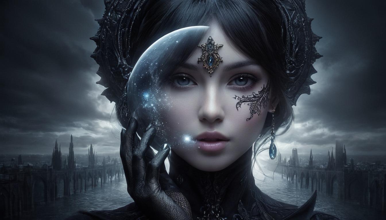 beauty, digitalart, portrait, surreal, fantasyart, wallpaper, gothic