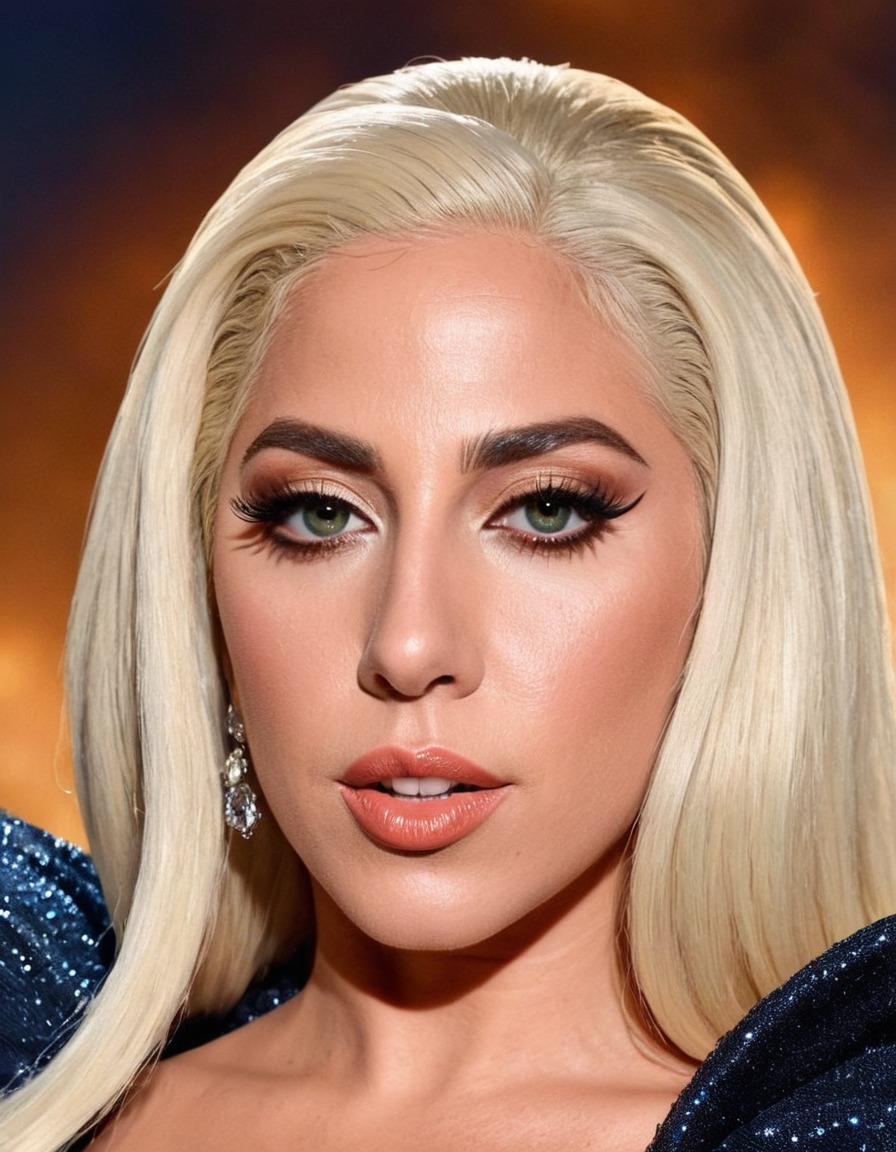 lady gaga, singer, musician, entertainer, portrait, awards, beauty