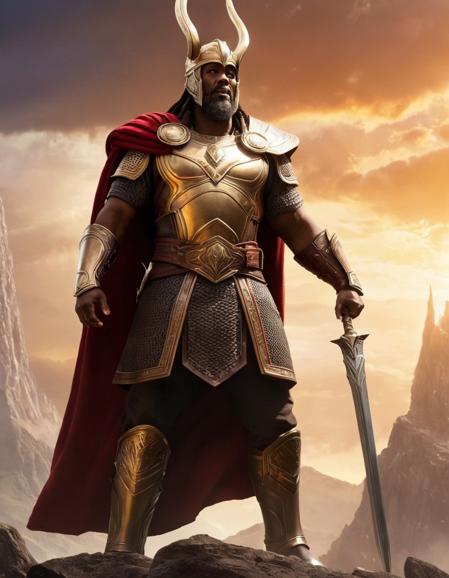 heimdall, norse mythology, god, epic, scene, vigilance