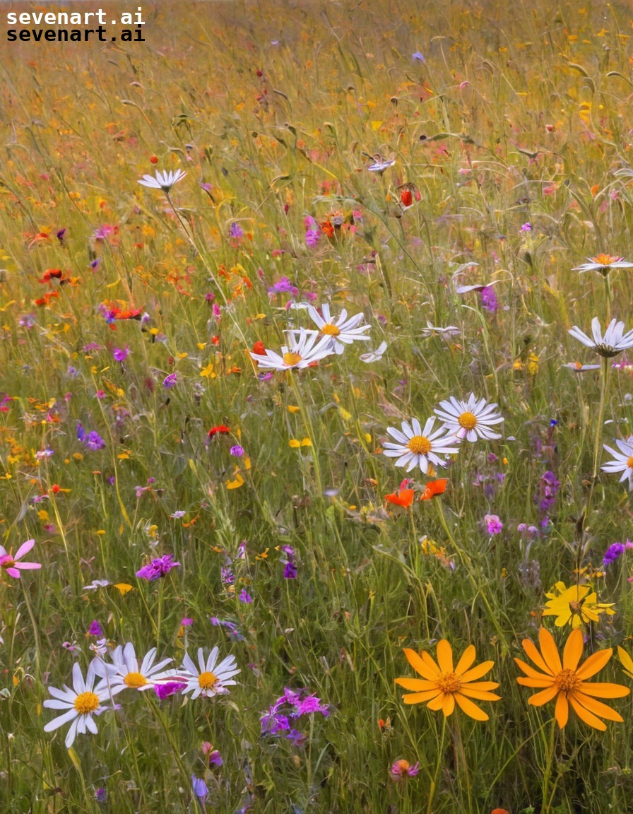 nature, wildflowers, landscape, beauty, serenity