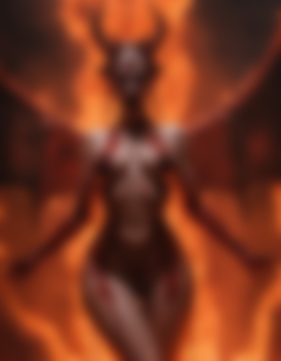 flames, demoness, wrath, hell, fire, fantasy, dark art, demon, sexy, nsfw	