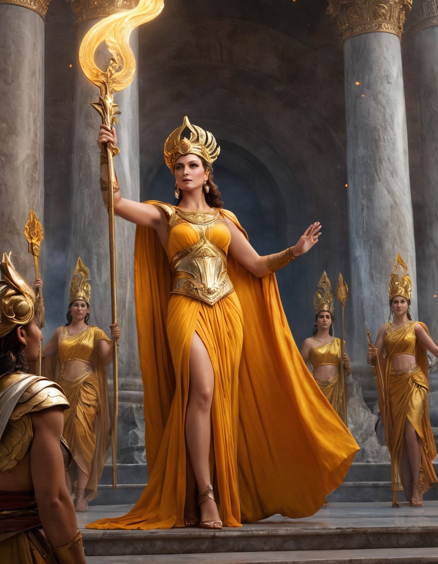 hera, greek mythology, epic, divine, powerful, olympian, mythological scene