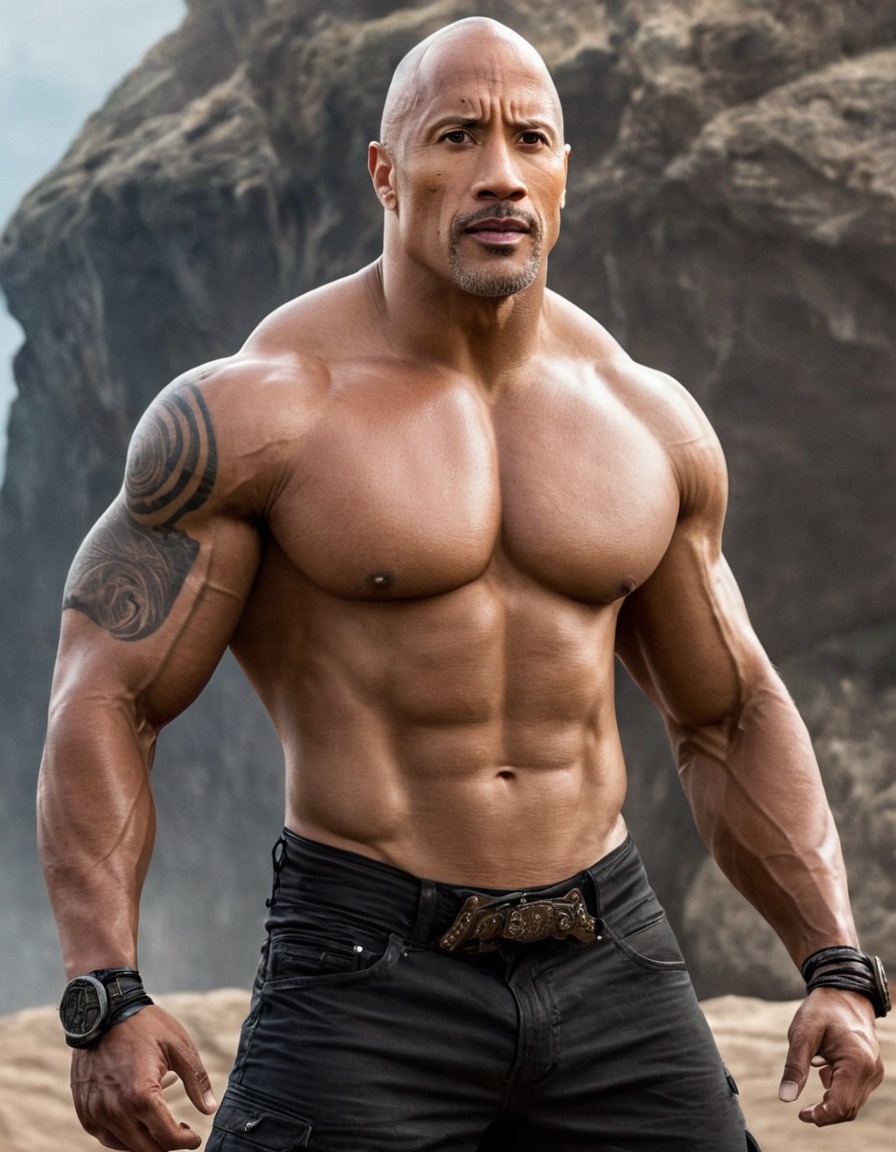 dwayne johnson, the rock, muscular, fitness, action, celebrity, actor