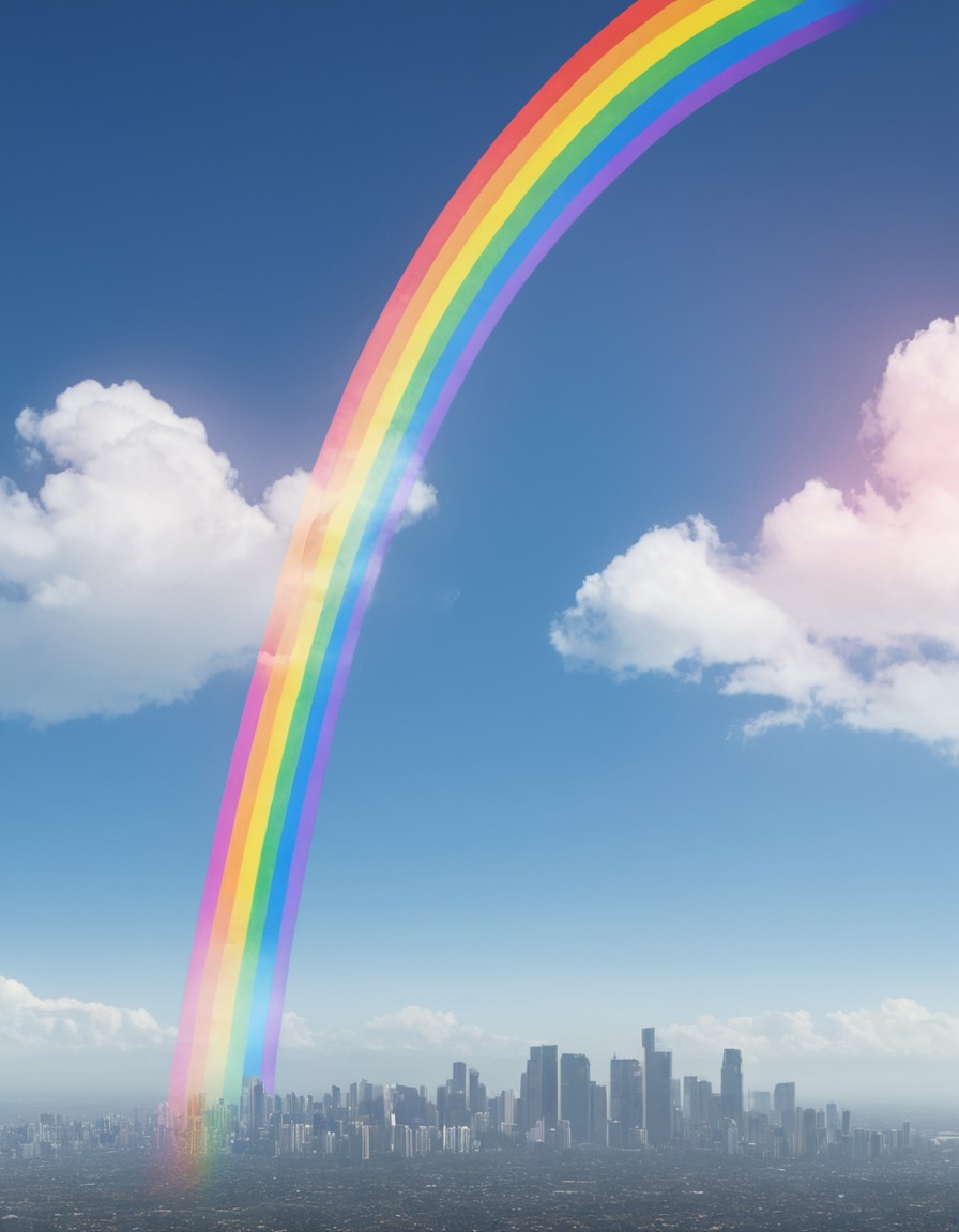 nature, weather, rainbow, sky, beauty