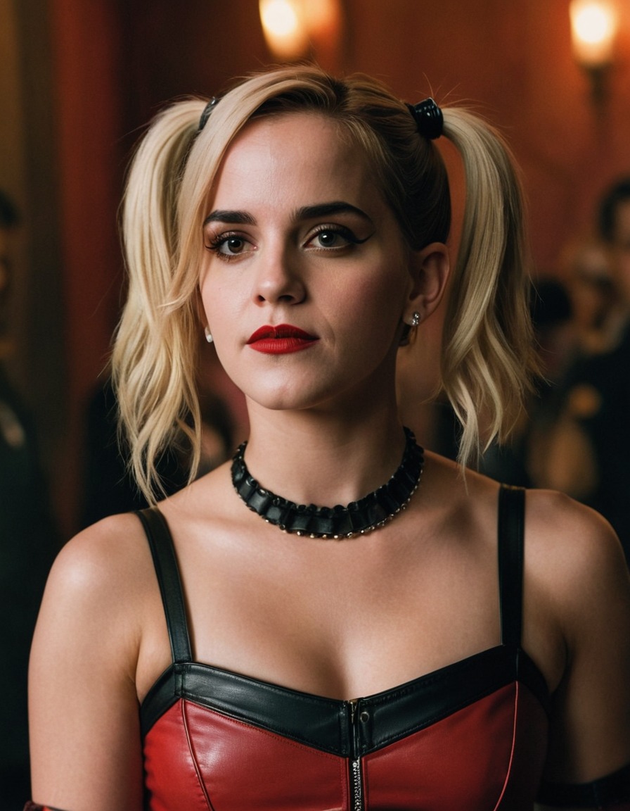 harley quinn, emma watson, actress, superhero, comics, dc comics