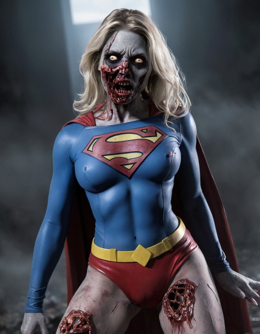 zombie, supergirl (dc comics), undead, dc comics, superhero, fictional character, comic books