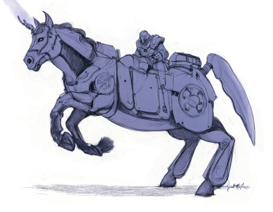 robothorse, 100challenge, 100characters, 100characterchallenge