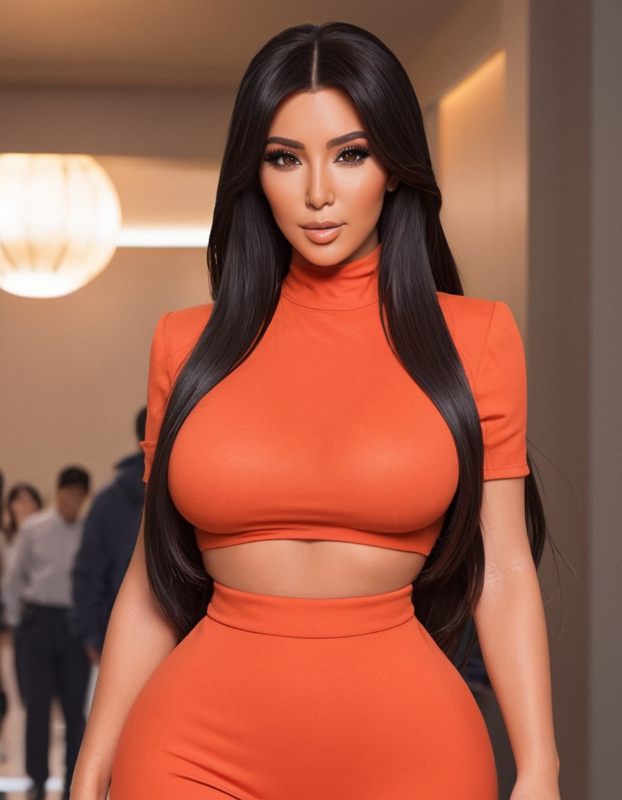 anime, kim kardashian, caricature, fashion