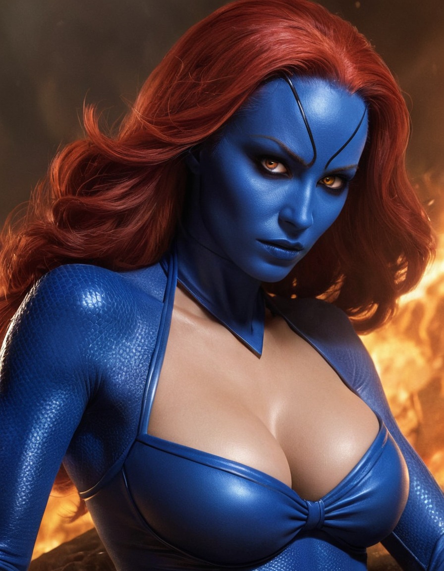 superhero, mystique, defeated, x-men