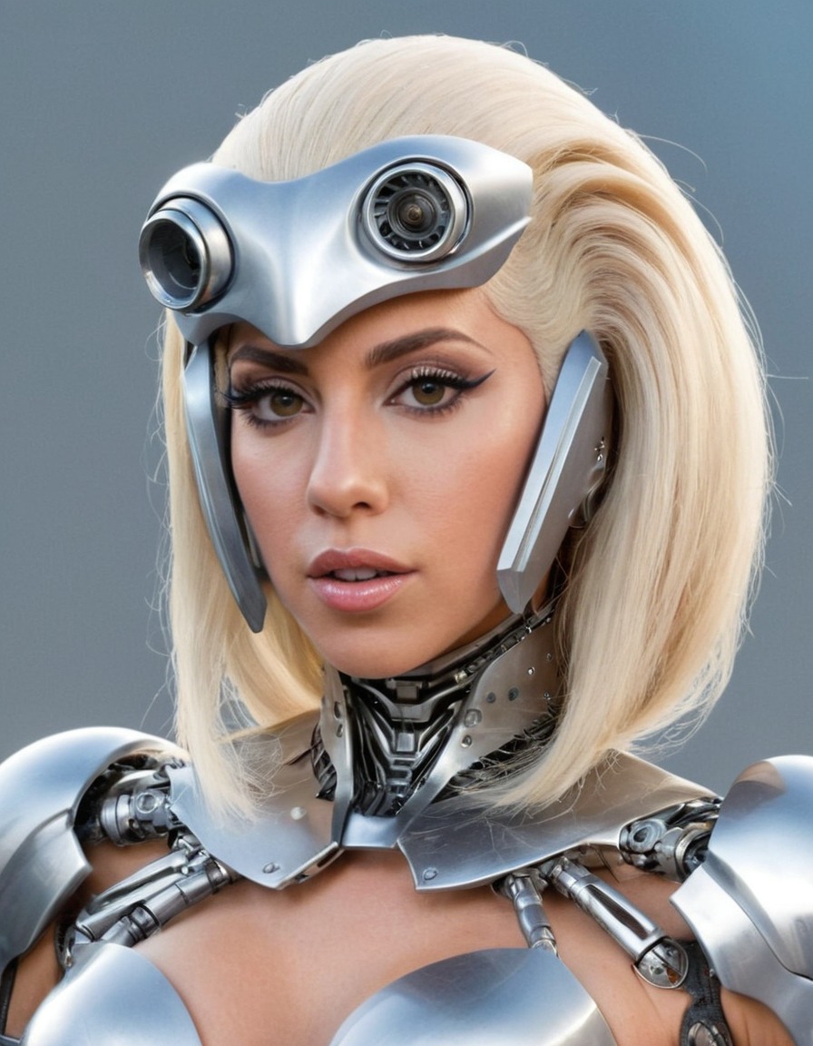 robot, lady gaga, artificial intelligence, music industry, celebrity, technology, pop culture