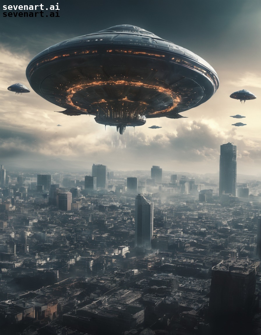 alien invasion, sci-fi, cityscape, futuristic, warfare, aliens, three body problem, trisolaran