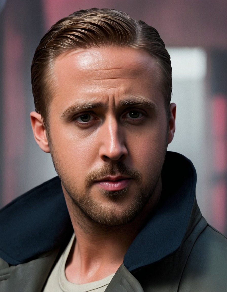 ryan gosling, portrait, blade runner 2049, k, science fiction, film, movies