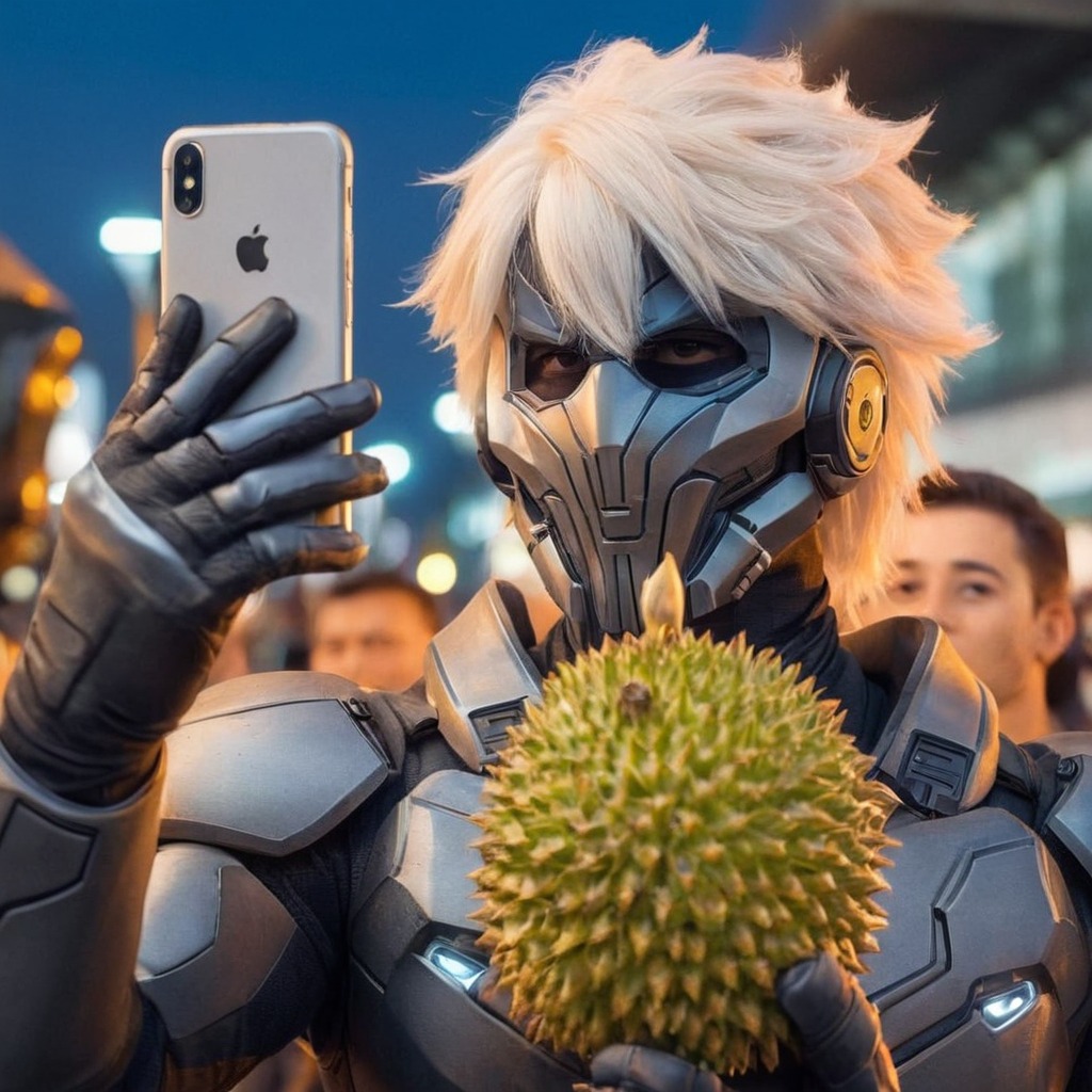 cyborg, durian, mobilephone, selfie, warrior, cyborgwarrior, mobile_phone, cyborg_warrior