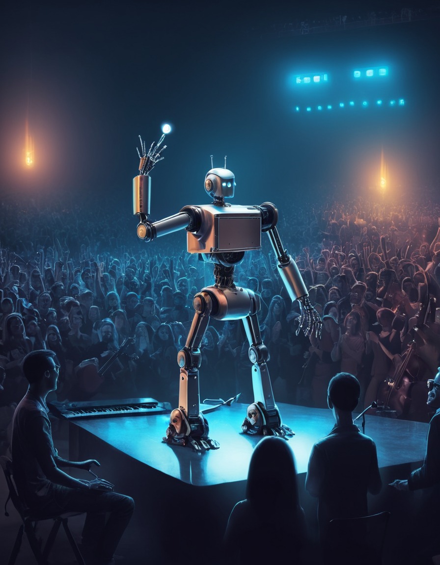 robot, musician, concert, technology, future, robots