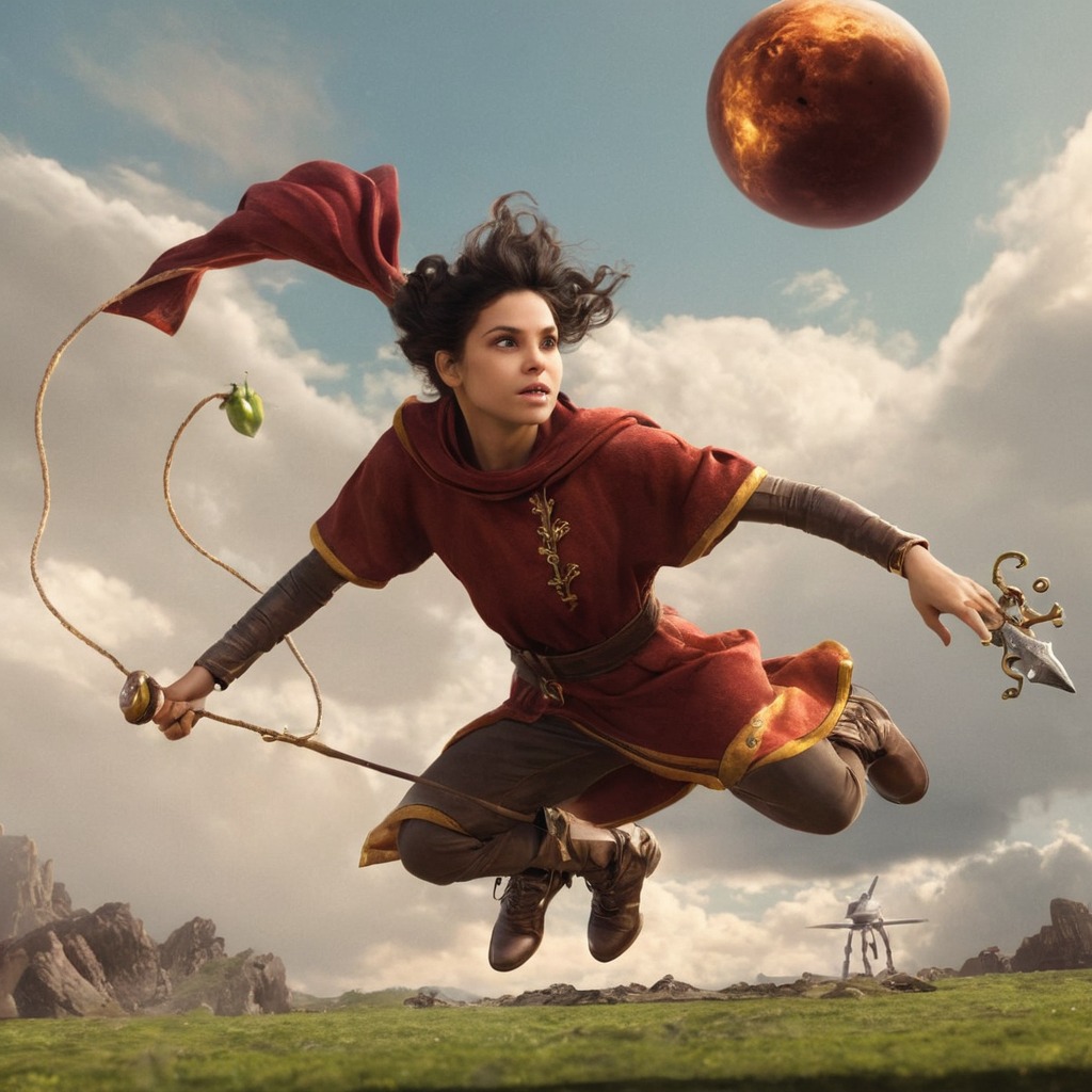 fanart, magic, harrypotter, dreamup, digitalart, quidditch, dailychallenge, ai_art