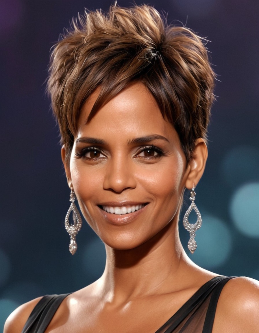 fun, halle berry, caricature, actress, comedy, celebrity