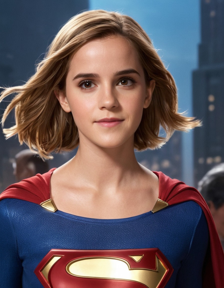 emma watson, supergirl, actress, celebrity, superhero, feminism, empowerment