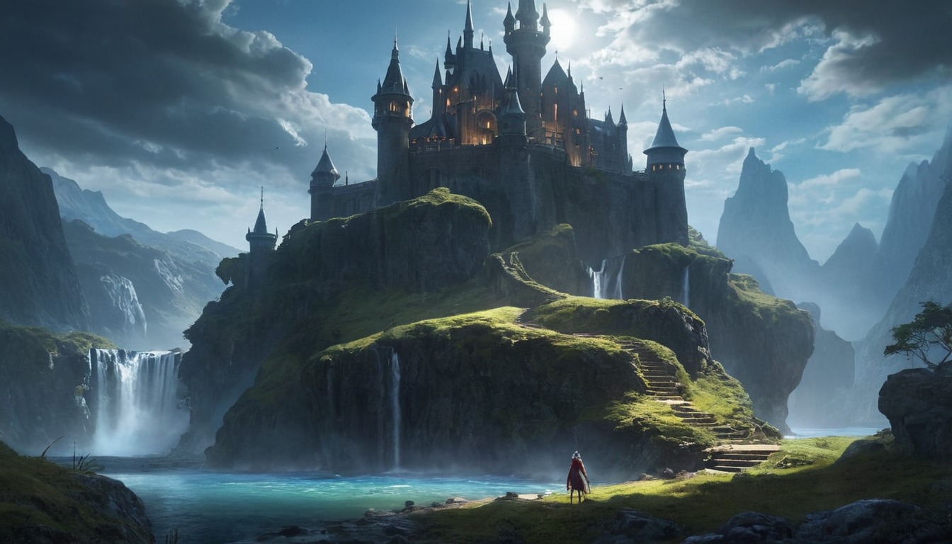 fantasyart, architecture, medieval, castle, digitalart, wallpaper, conceptart, photography, digitalpainting, characterdesign, cloudysky, fanartdigital, fantasyillustration, hyrule, castlefantasy