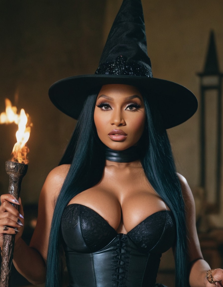 witchcraft, nicki minaj, celebrity, music artist, magic, halloween