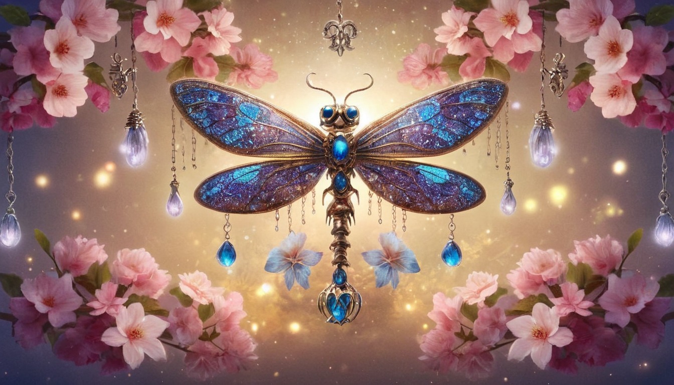 digitalart, fantasyart, butterflies, digitalpainting, wallpaper, decoration, dragonfly, forsale