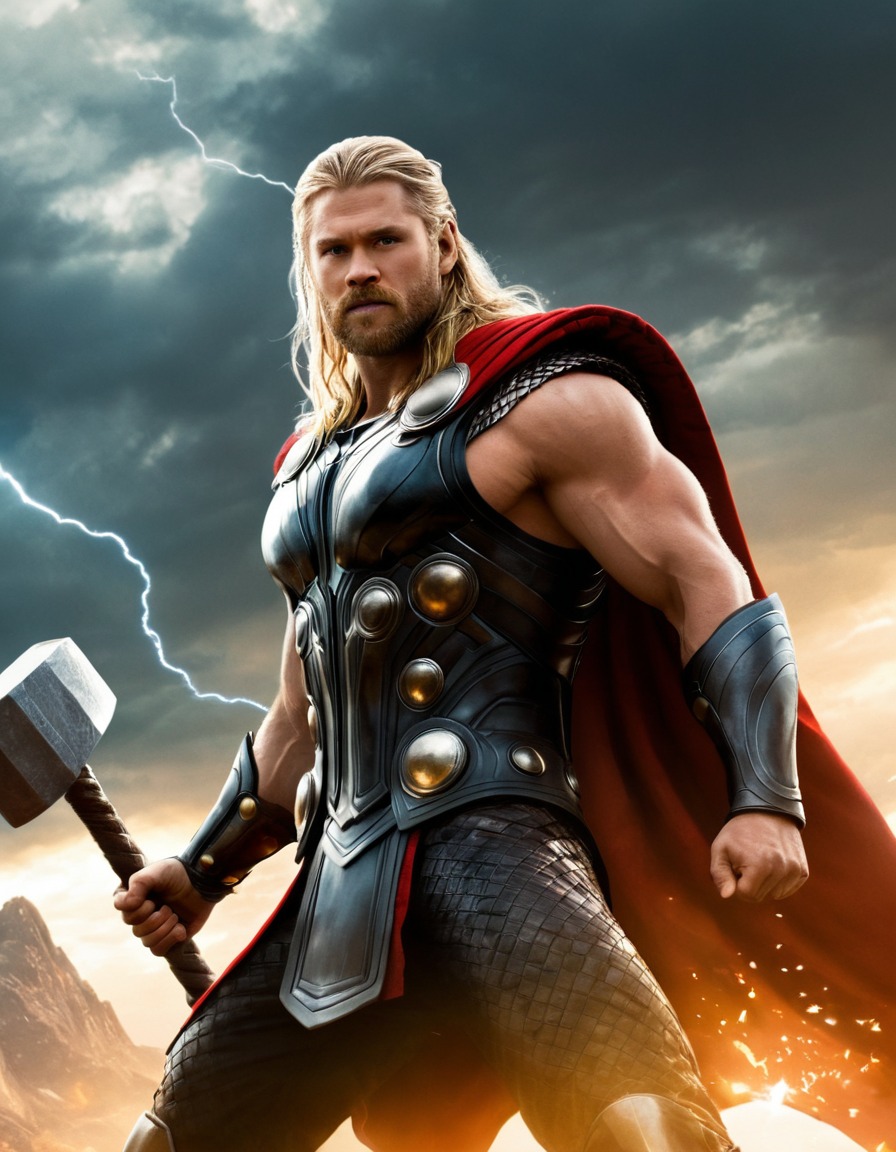 thor, epic, god, norse mythology, battle, superhero, marvel