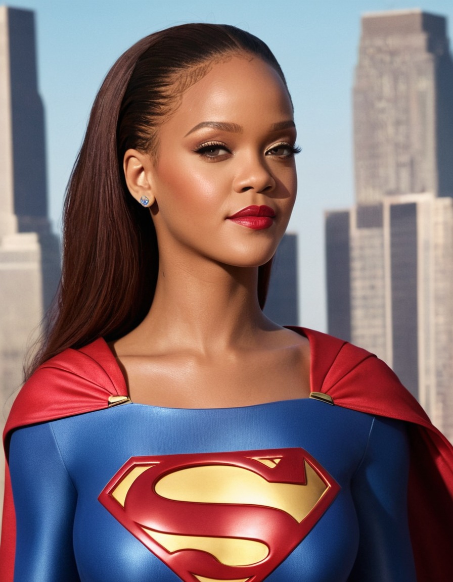 rihanna, supergirl, celebrity, superhero, empowerment