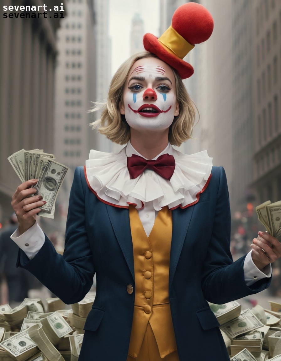 celebrity, finance, clown, juggling, wall street, actress, movies, movie stars