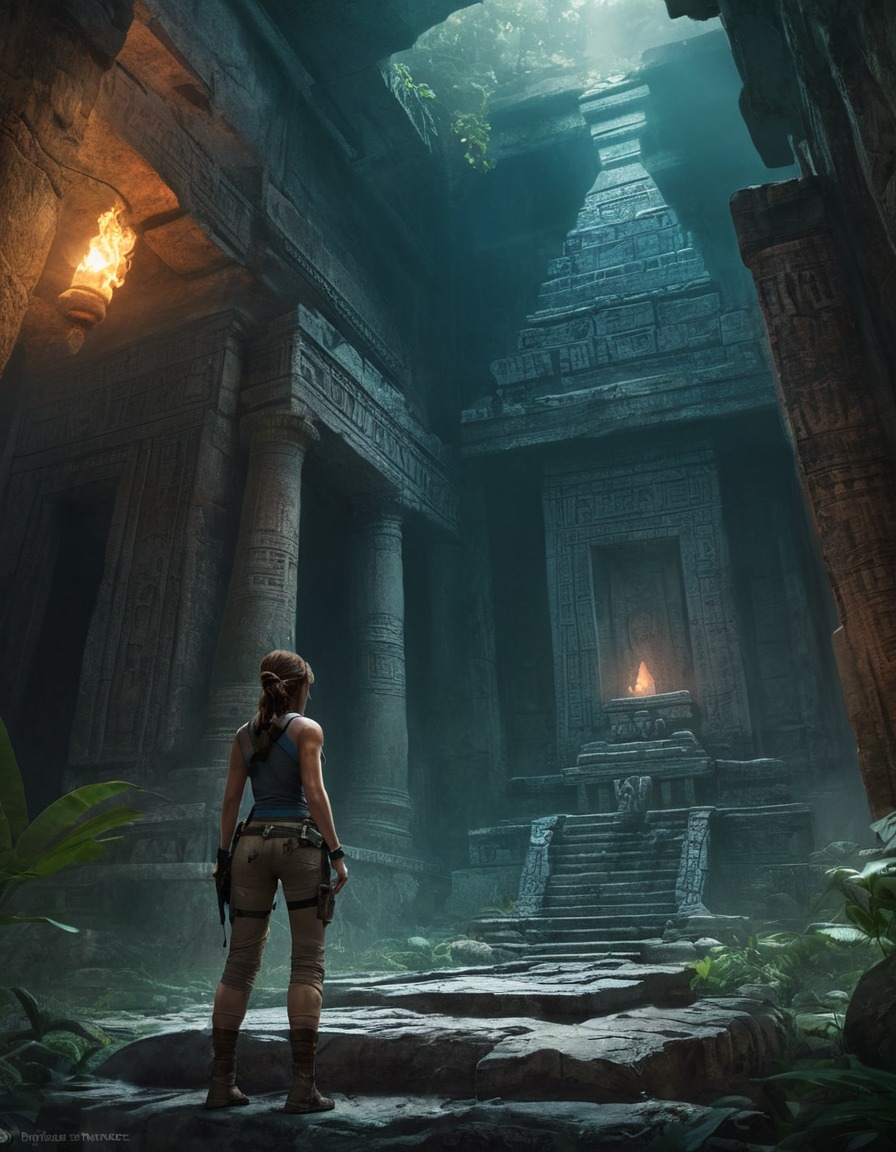 exploration, adventure, archaeology, ancient ruins, action, games, girls from games