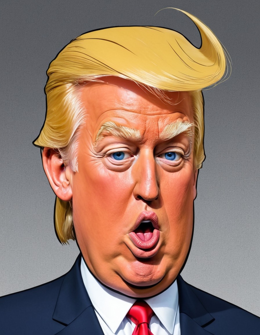 donald trump, satire, cartoon, humor, politics