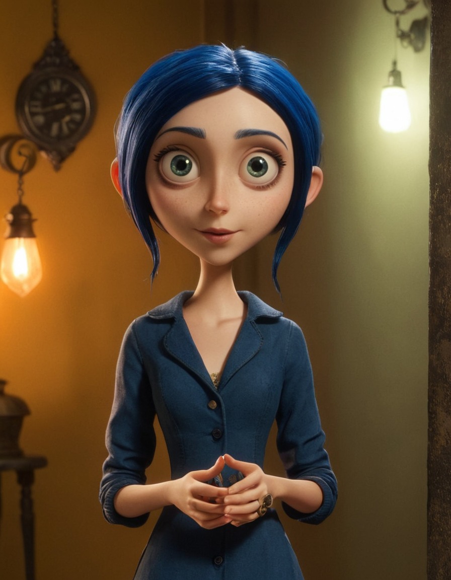 coraline jones, beauty, fantasy, neil gaiman, animation, character, adventure