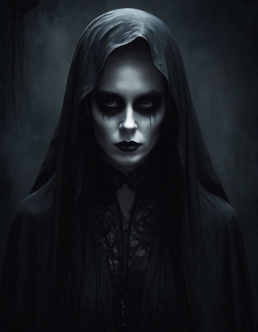 darkness, gothic, portrait, mystery, underground, dark