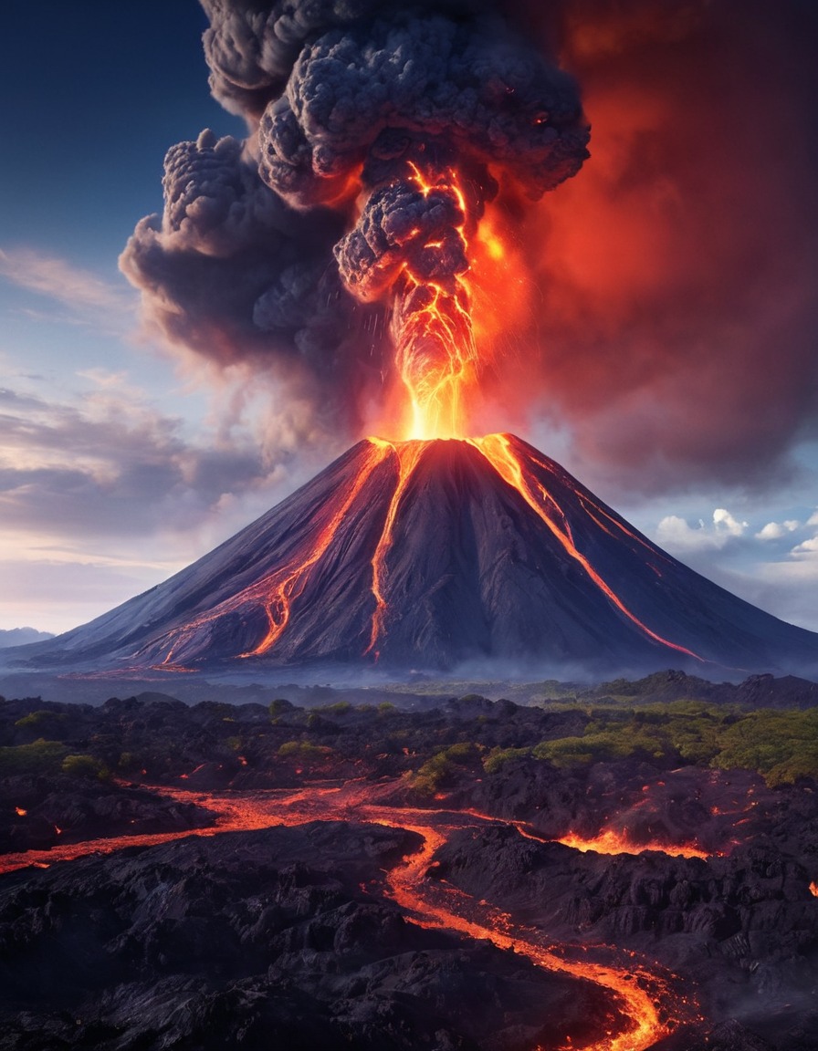 nature, volcano, beautiful, geology, natural wonders