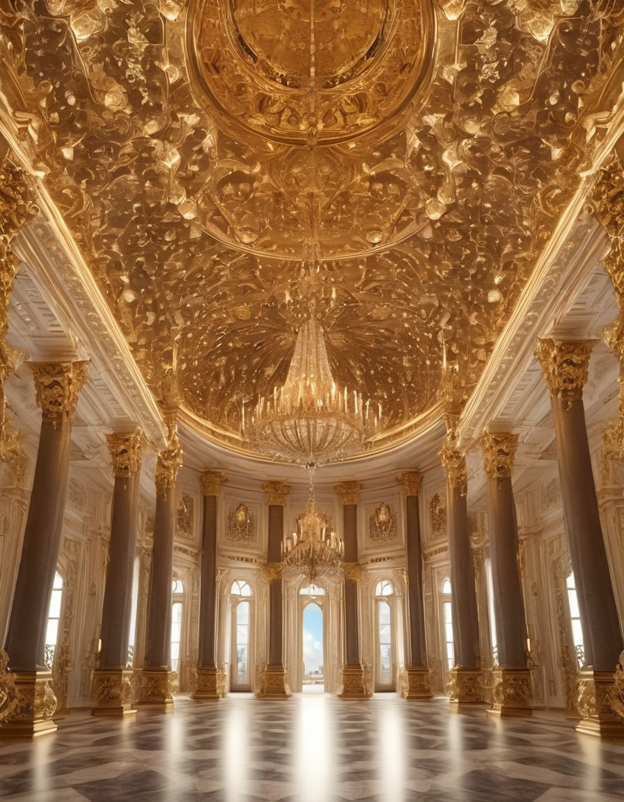 baroque, palace, architecture, symmetry, ornate detailing