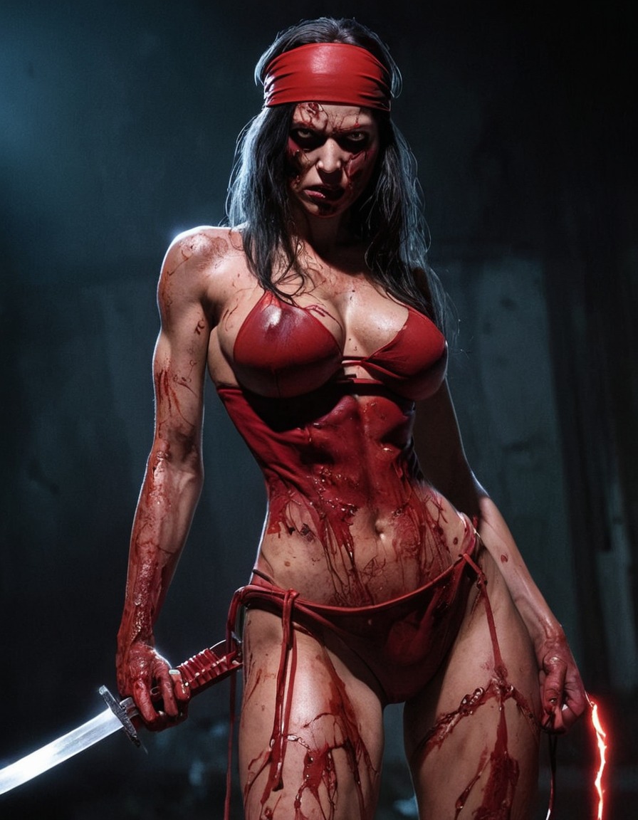 zombie, elektra (marvel comics), marvel comics, undead, assassin