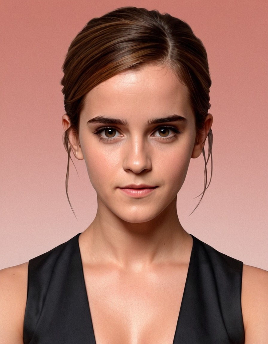 emma watson, actress, celebrity, portrait painting, art, hollywood, feminist