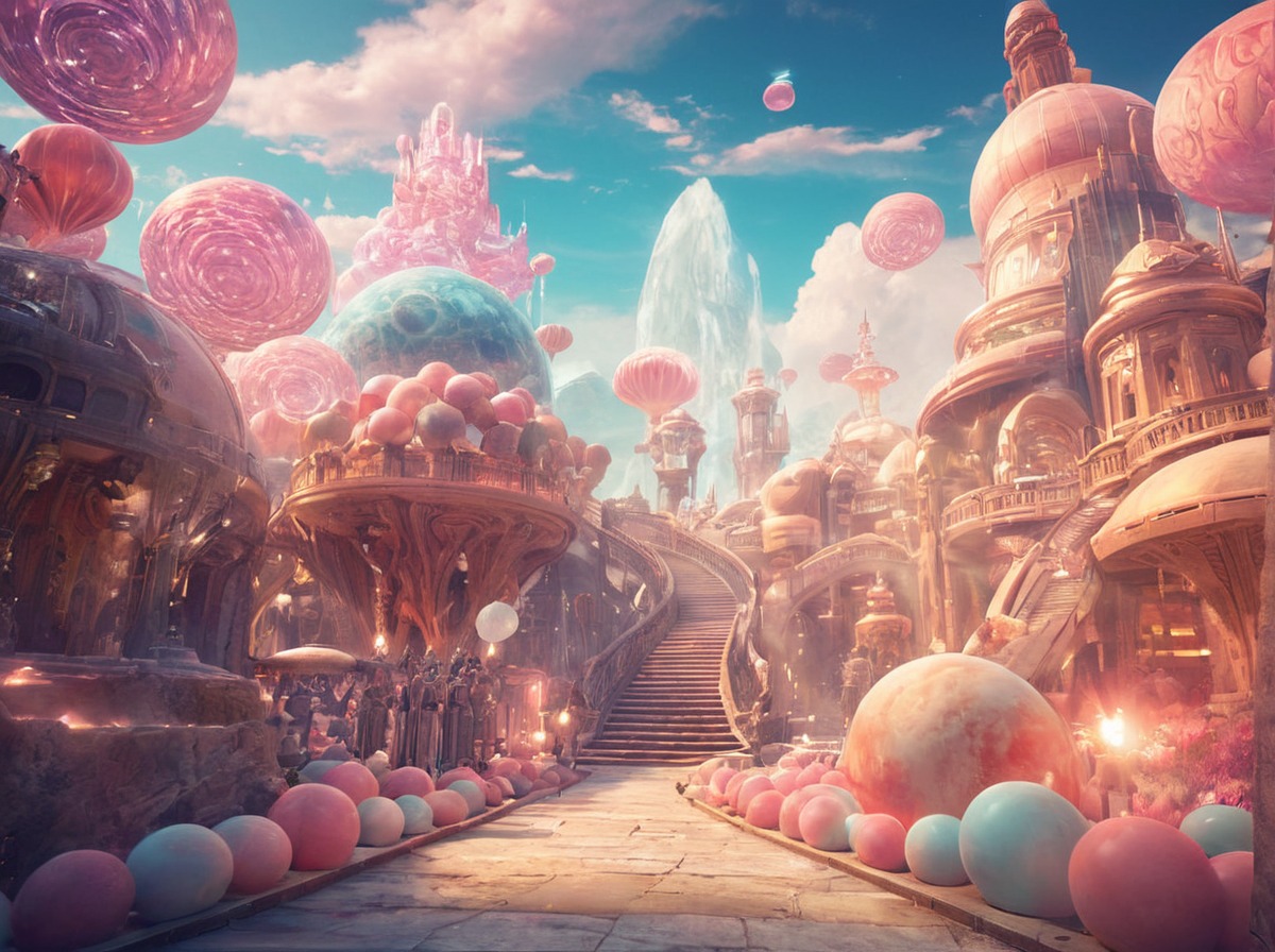 digitalart, cartoon, magic, fantasyart, surreal, beautiful, candy, colorful, epic, fairytail, fancyfair, fantasy, house, land, landscape, landscapescenery, lollipop, photoshop, serene, sugar, sunset, sweets