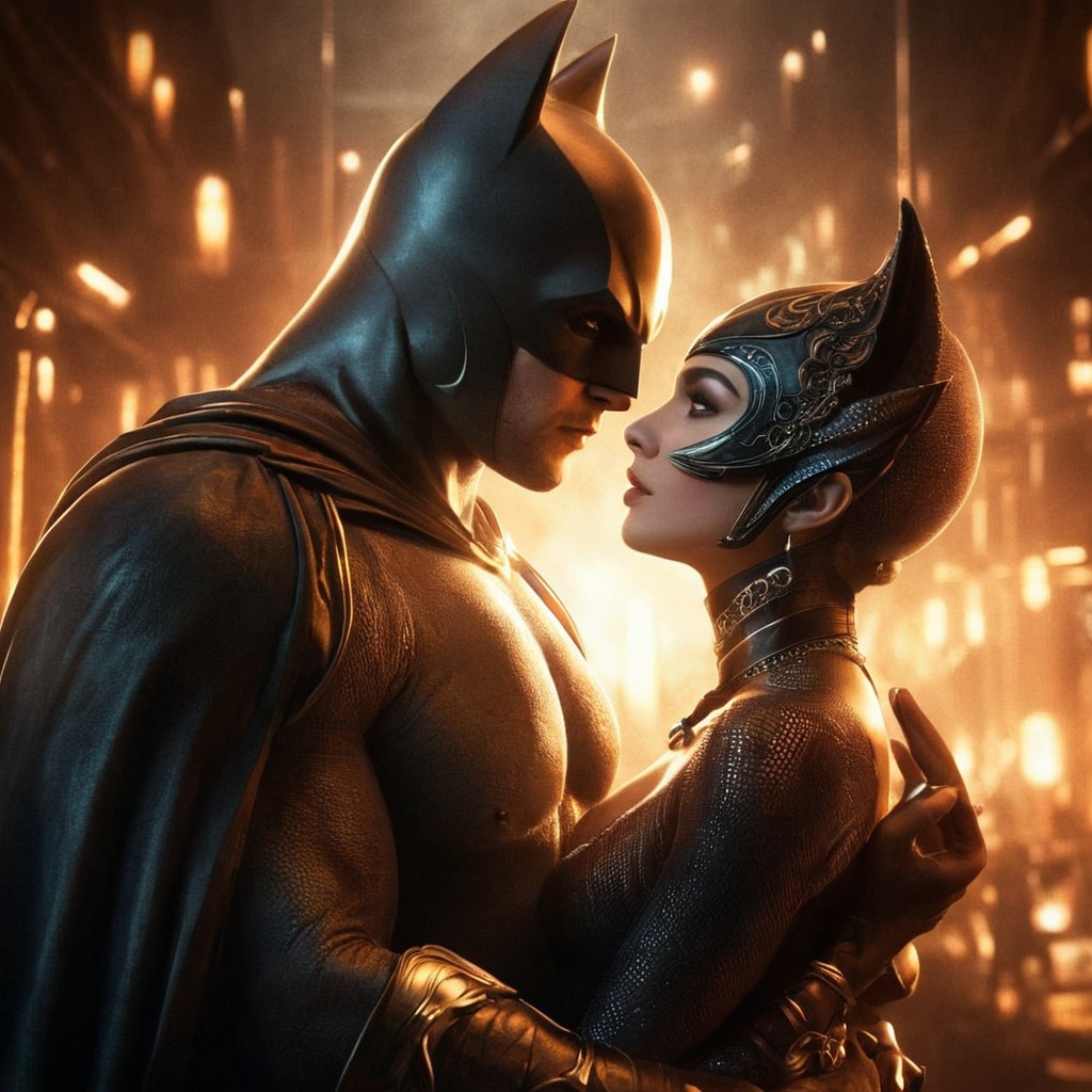 batman, bing, catwoman, conceptart, fanartdigital, fantasyart